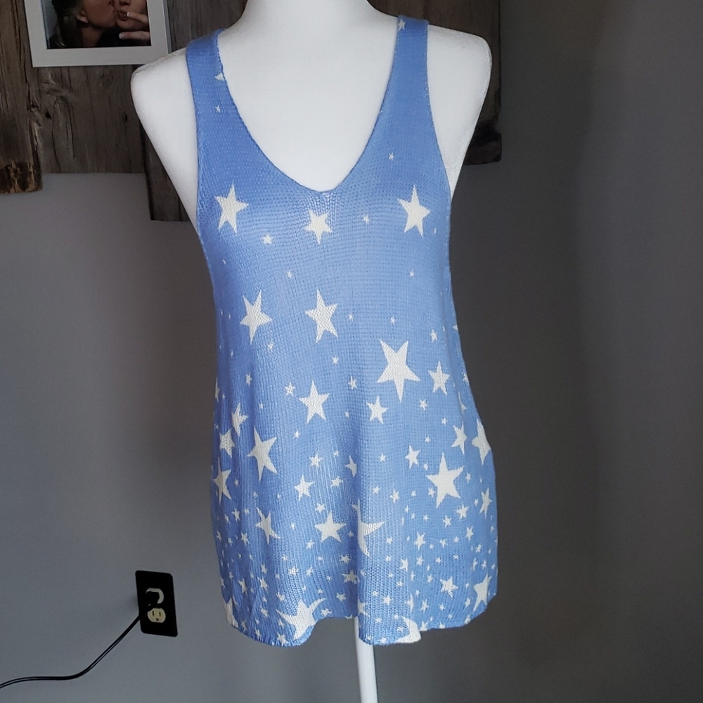 Show Me Your MuMu Periwinkle Star Tank
